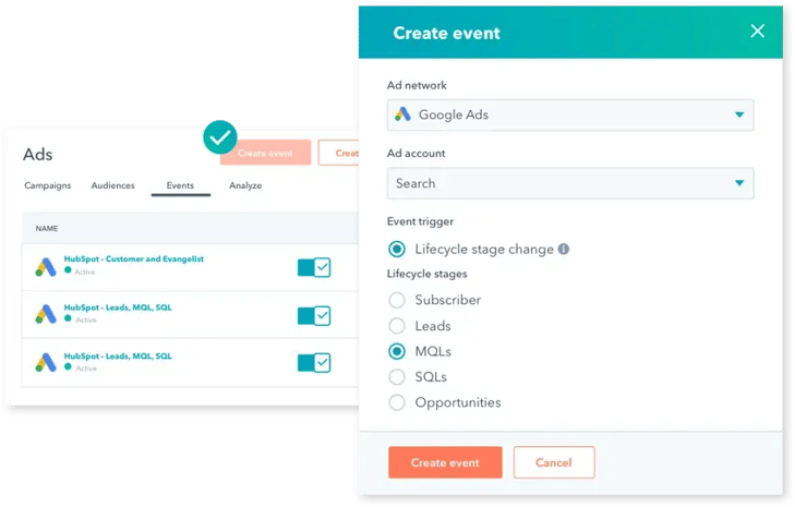 HubSpot Ad Events