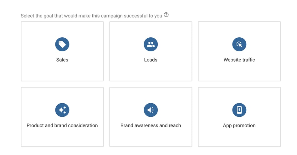 google ads campaign objectives